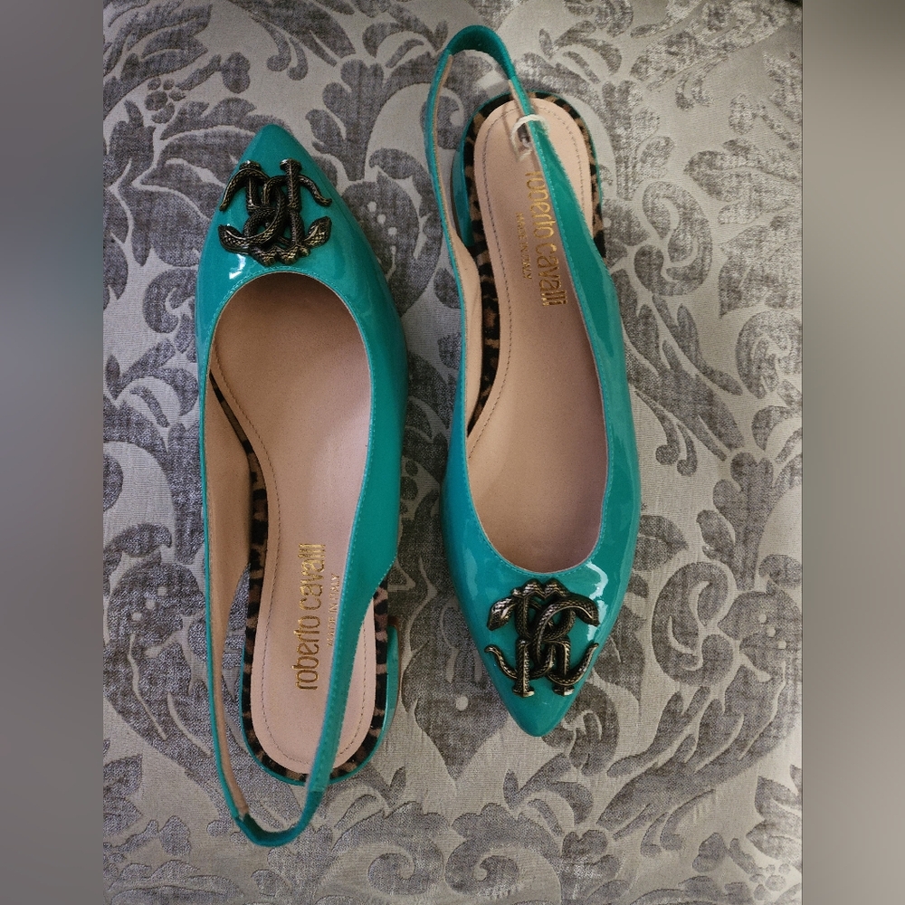 New Authentic Roberto Cavalli Slingback Shoes - Picture 9 of 9